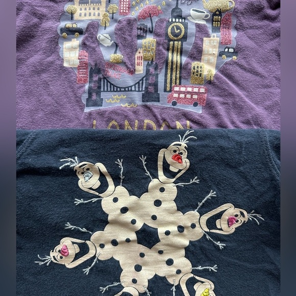 Baby Gap 2T Girls Graphic Long Sleeve  Tee Shirts Bundle - Picture 4 of 5